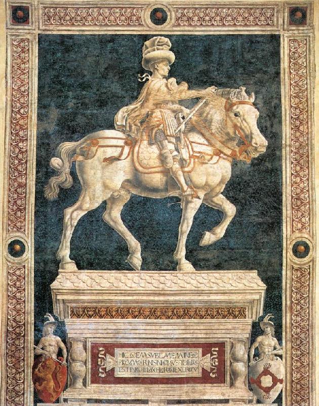 Andrea del Castagno Monument to Niccolo  da Tolentino Norge oil painting art